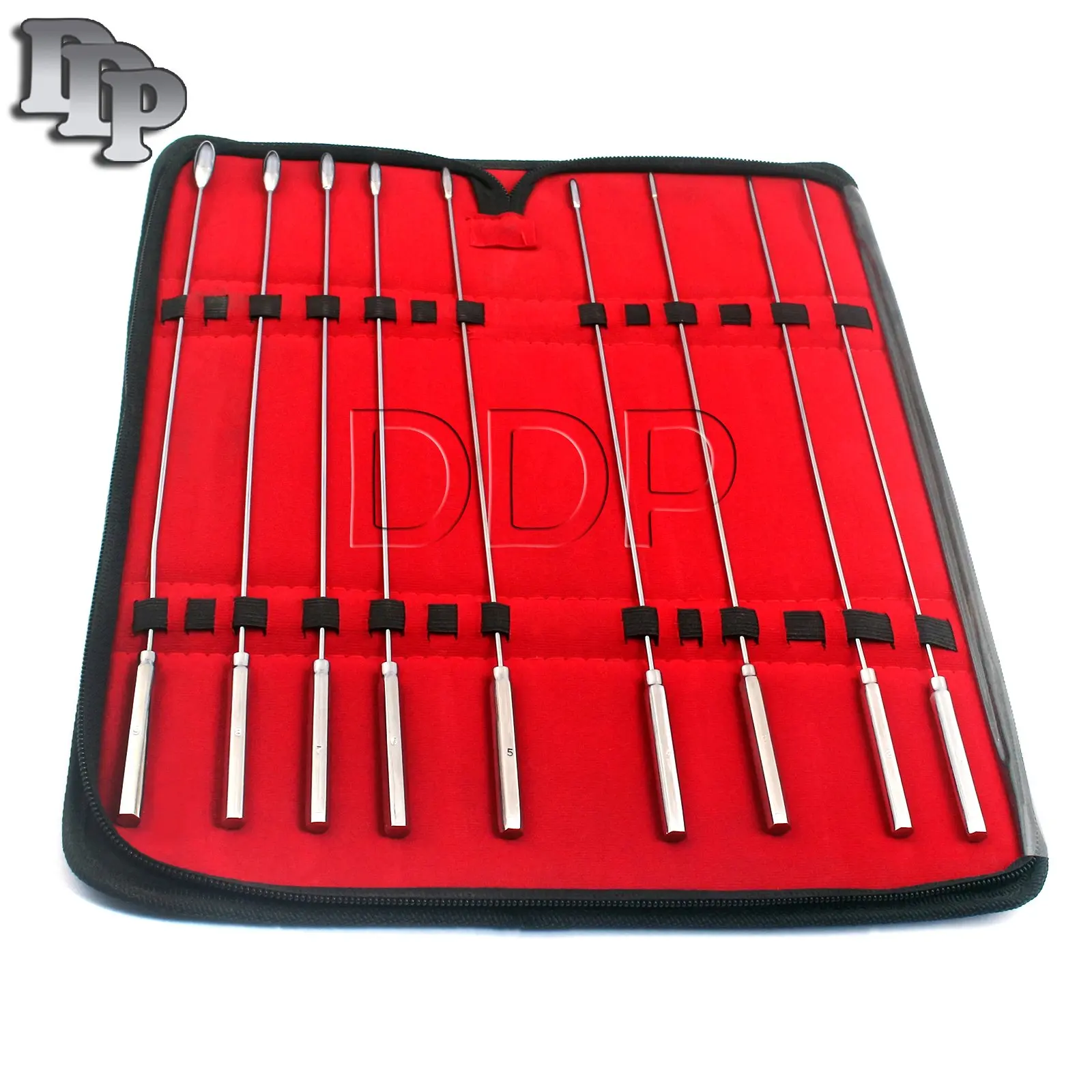 Ddp bakes rosebud sounds dilator set of 9 pieces stainless steel.