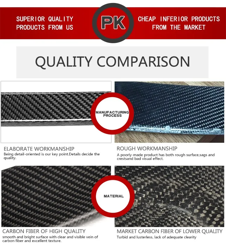 Aftermarket Custom Carbon Fiber Trunk Spoiler For Maserati Quattroporte