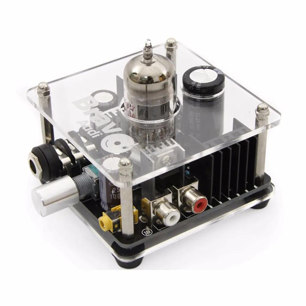 Bravo Audio V1 Valve Class A Russian Eh 6922 Tube Headphone Amplifier