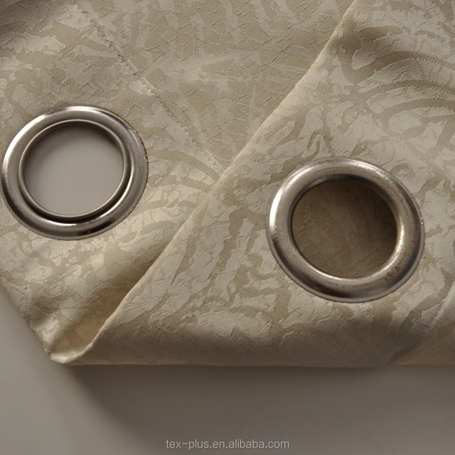 cream window curtains