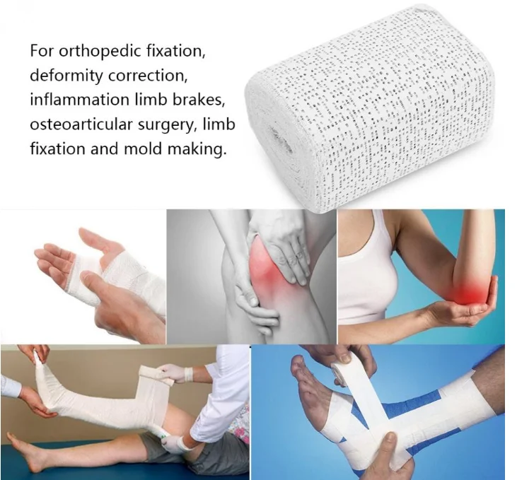 Medical BandageMedical Gypsum Splint Pain Relief Orthopedic POP Plaster