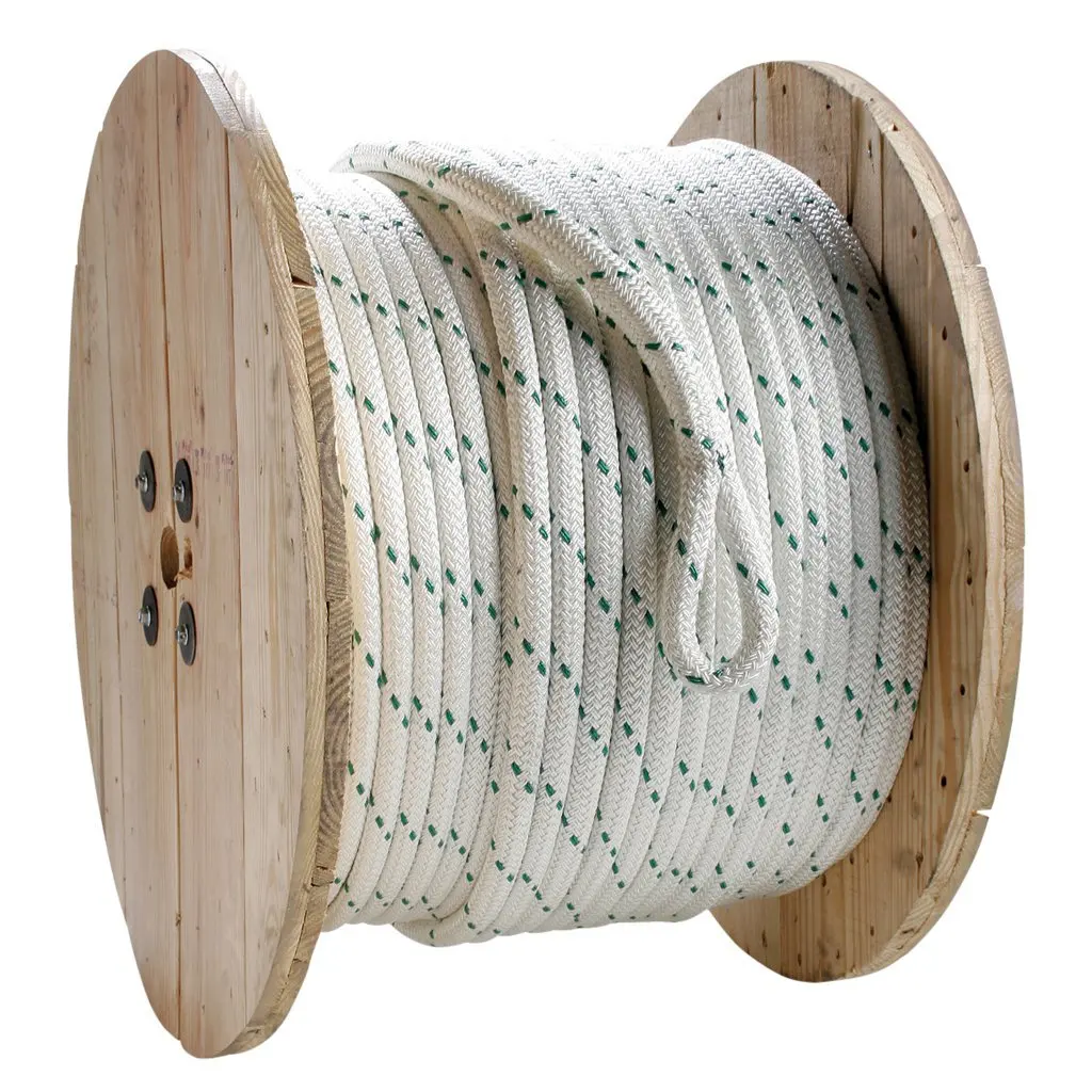 SGT KNOTS Polyester Double Braided Pulling Rope with spliced pulling eyes 1/4", 5/16", 3/8", 7/16", 1/2", 9/16", 5/8", 3/4", 7/8", 1", 1-1/8" (9/16"x600')