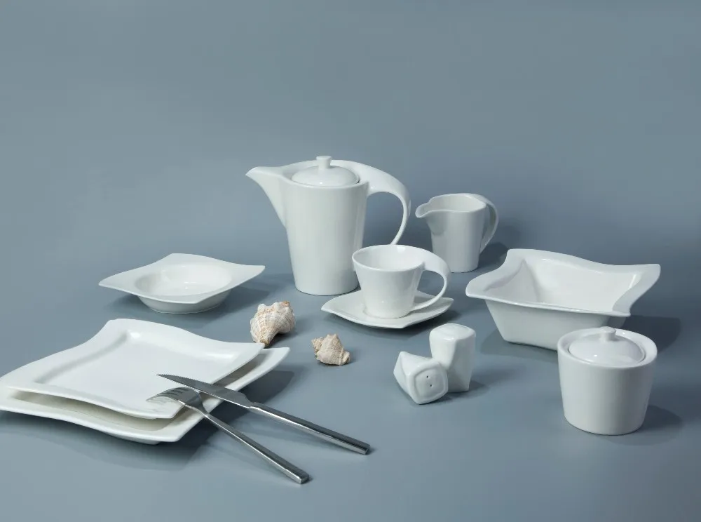 product-Wholesale Promotion dinnerware white porcleian tableware hotel restaurant usetableware set-T-2