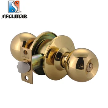 Cerradura Pomo En Laton Pulido Con Llaves Knob Lock Buy