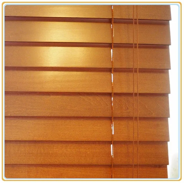 35mm Horizontal Wooden Slat Retractable Window Blinds Buy Retractable
