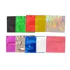 China Suppliers 3 Sided Heat Sealed Mylar Foil Cosmetic Sample Packaging Zipper Bag