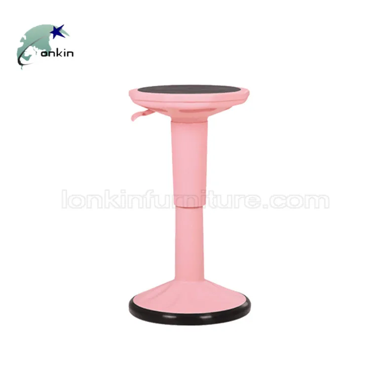 Height adjustable ergonomic Active Sitting wobble stool chair for bar