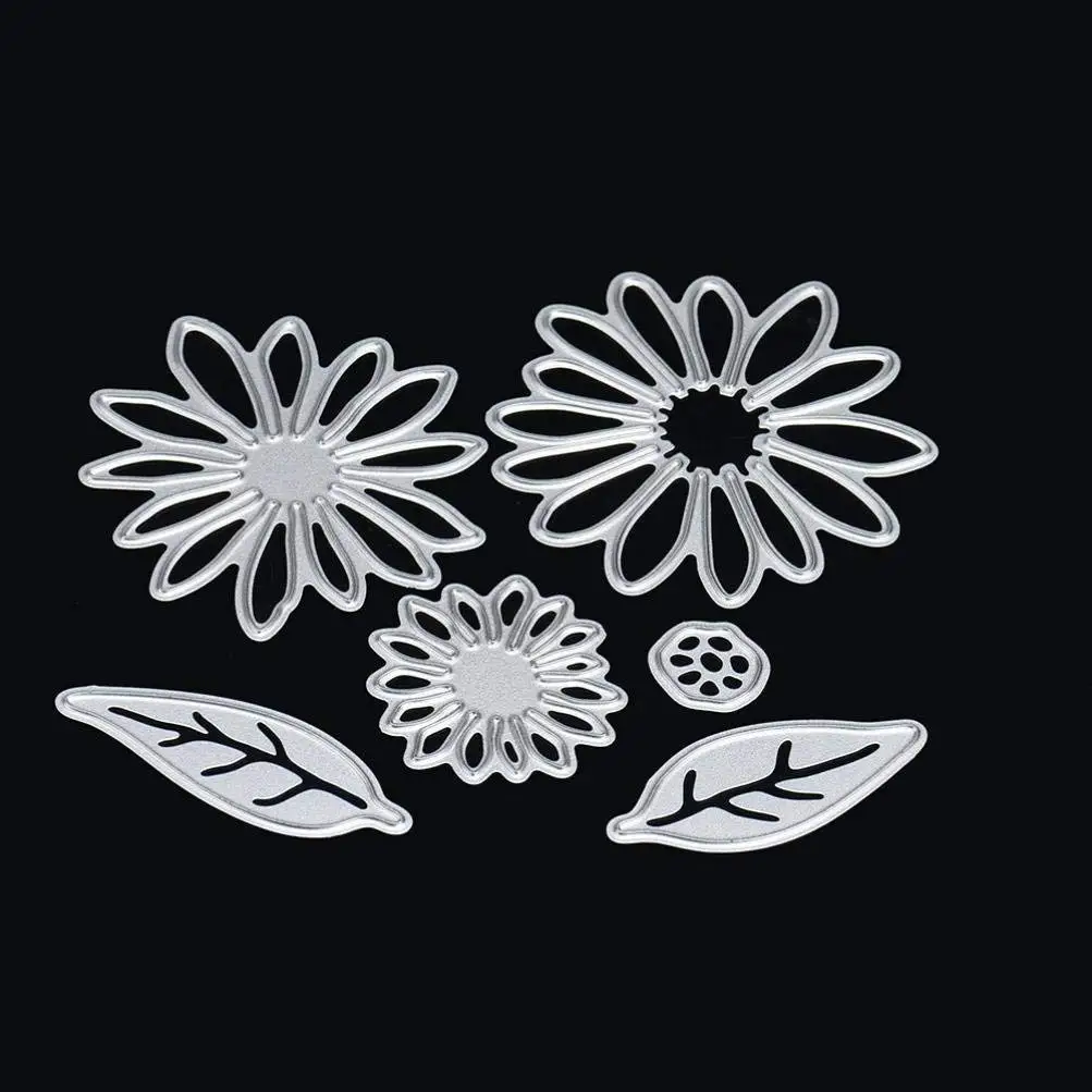 Cutting Dies,Pollyhb New Metal Cutting Dies Stencils Scrapbooking Embossing DIY Crafts,Various flowers,For Card Making Scrapbooking (H:5CM)