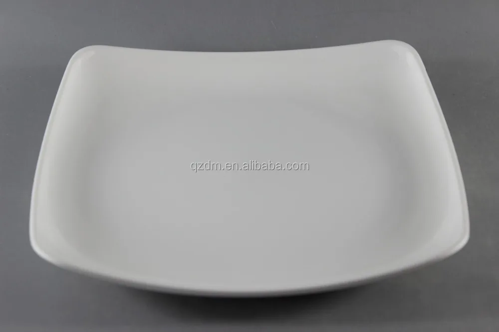 Blank Melamine Square Plate For Hotel And Restaurant