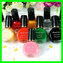 10 Colors uv gel nail polish for nail stamping plates acrylic paint free shipping
