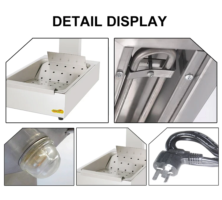 Stainless Steel Fast food French Fries Warmer Holding Station Continuous High-efficiency High Quality Heat Preservation Station