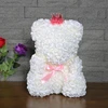 2019 Rose Valentine Gift Teddy Rose Bear Artificial Foam Teddy Bear With Gift Box Flower Rose Bear