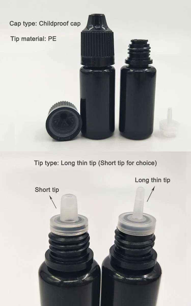 empty e-liquid bottle