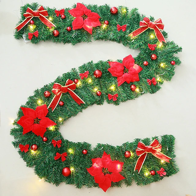 Wholesale Home Decor Christmas Tree Rattan Garland Decoration