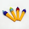 Amazon hot sell Creative Slow Rising Toy Soft Poop Top Smiley Emoji Icecrem Pen Cover Squishy with Poo Top
