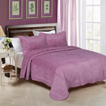 Wholesale Luxury Purple Comforter Velvet Bedcover Bedding Sets