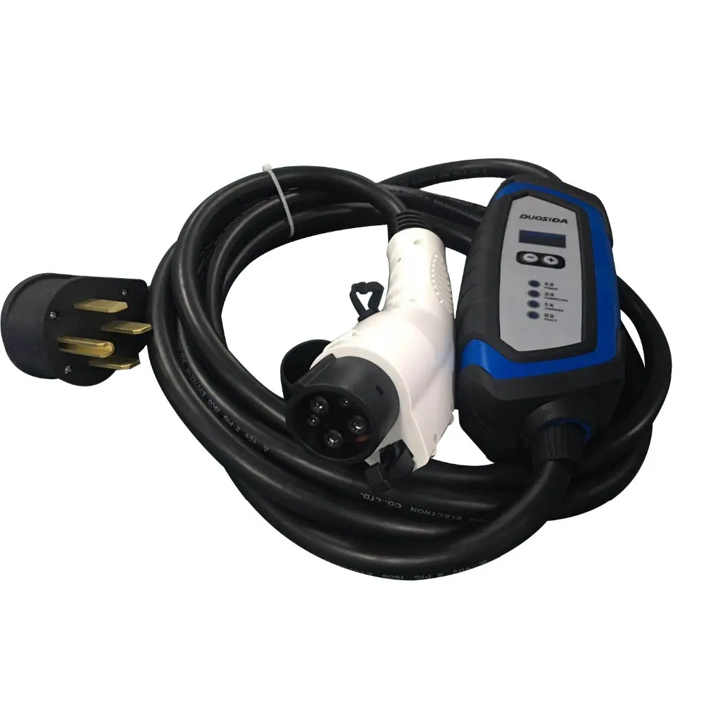 110v 220v Duosida Evse 16a 32a J1772 To 6 20 Plug Type 1 Level 2 Ev Charger Buy Duosida Evse 7104