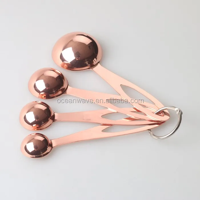 copper measuring spoons