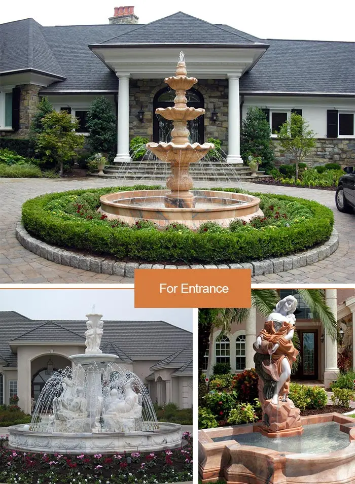 marble water fountain for foyer