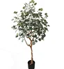 Eucalyptus artificial foliage plant, artificial eucalyptus topiary tree for home hotel decor
