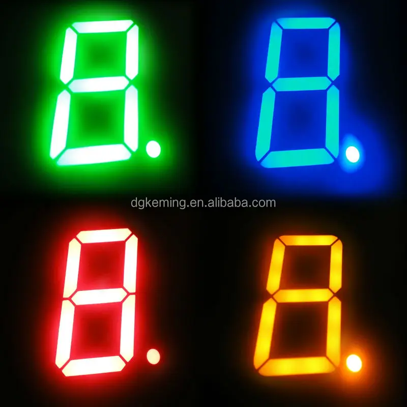 Ultra red big large 5 inch single digit 7 segment led numeric display