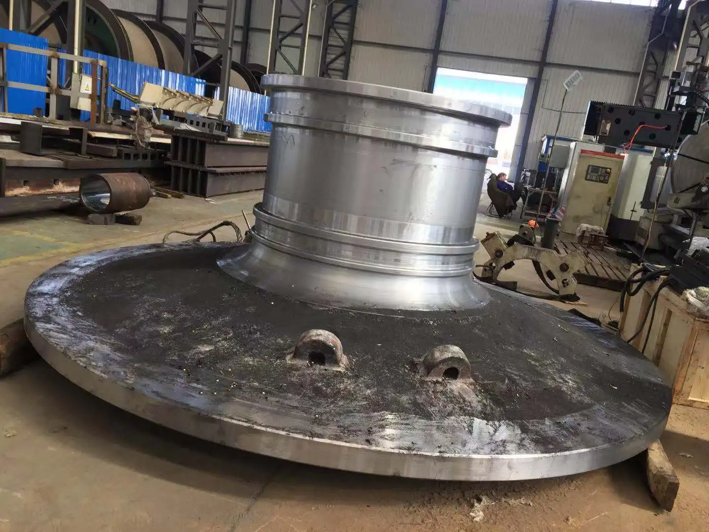 Large Size Mining Part Ball Mill Casting 40cr Steel End ...