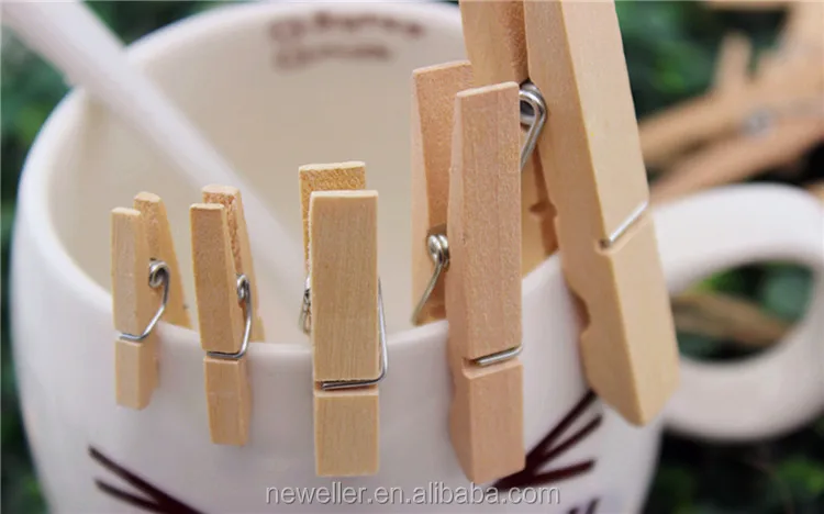 laundry 2016 low price mini wooden pegs for scooter with logo