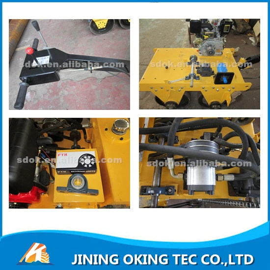Double vibratory road roller with diesel engine,Plastic OKR-S700C new road roller price with great price