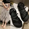 Summer New Style Thick Soles Students Flat Shoes Fashion Casual Breathable Beach Sandals For Girls