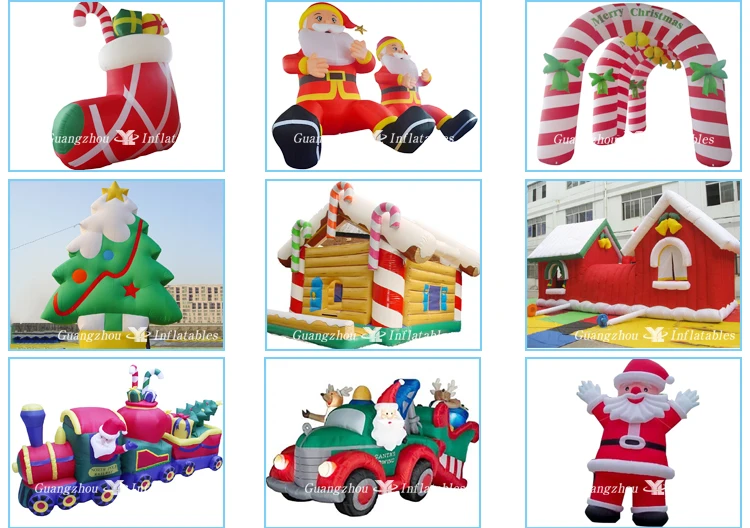 Inflatable Christmas Deer With Inflatable Xmas Santa Clause,Inflatable