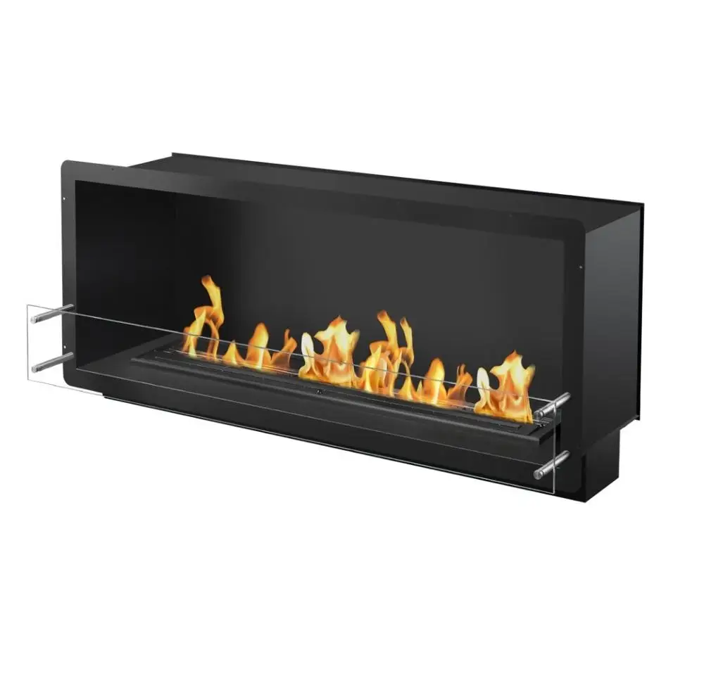 Inno Living Ethanol Built In Fireplace Double Sided Outdoor Garden Fireplace Double Sided Outdoor Garden