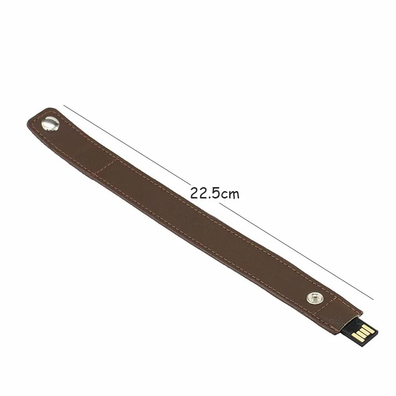 Full Capacity Flash Drive 64g Pen Drive Leather Wrist Band USB 16gb Flash Card 32gb Bracelet U Stick 8g Memory Disk - ANKUX.COM
