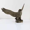 Decorative bronze metal crafts casting flying eagle statue sculpture