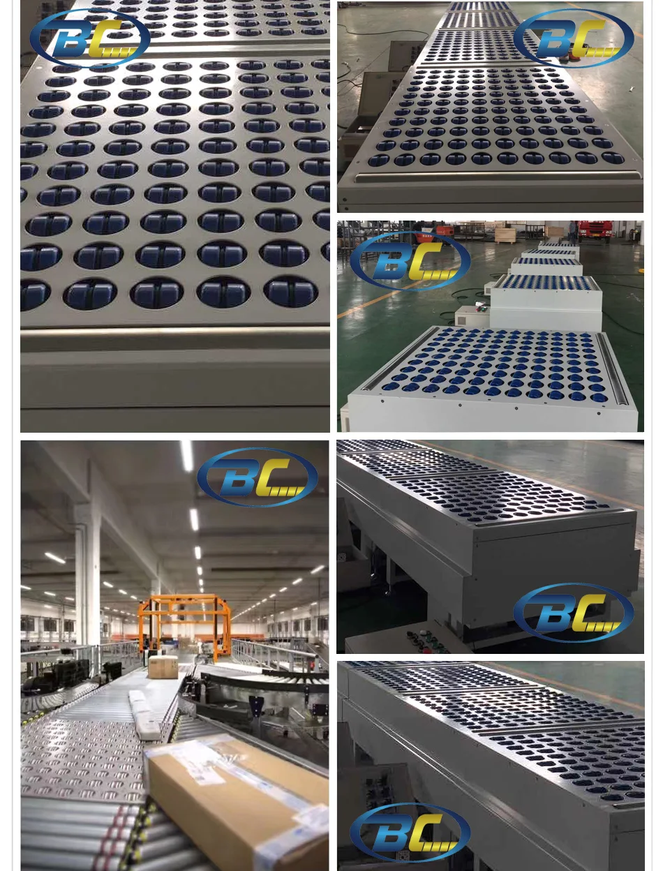 Oblique Guide Wheels Sorting Conveyor For Postal And Logistic Sorting