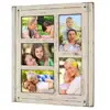 Collage Picture Frames from Rustic Distressed Wood: Holds Five 4x6 Photos: Ready to Hang or use Tabletop