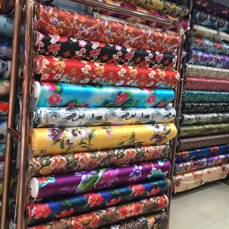 Wholesale Customer Digital Printed Silk Stretch Satin Fabric In Stock Silk Fabric Buy Digital