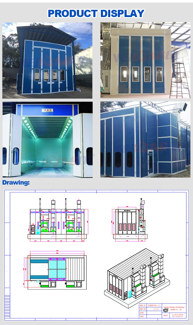 Wld12000 High Quality Truck Paint Booth Spray Booth Painting Booth For
