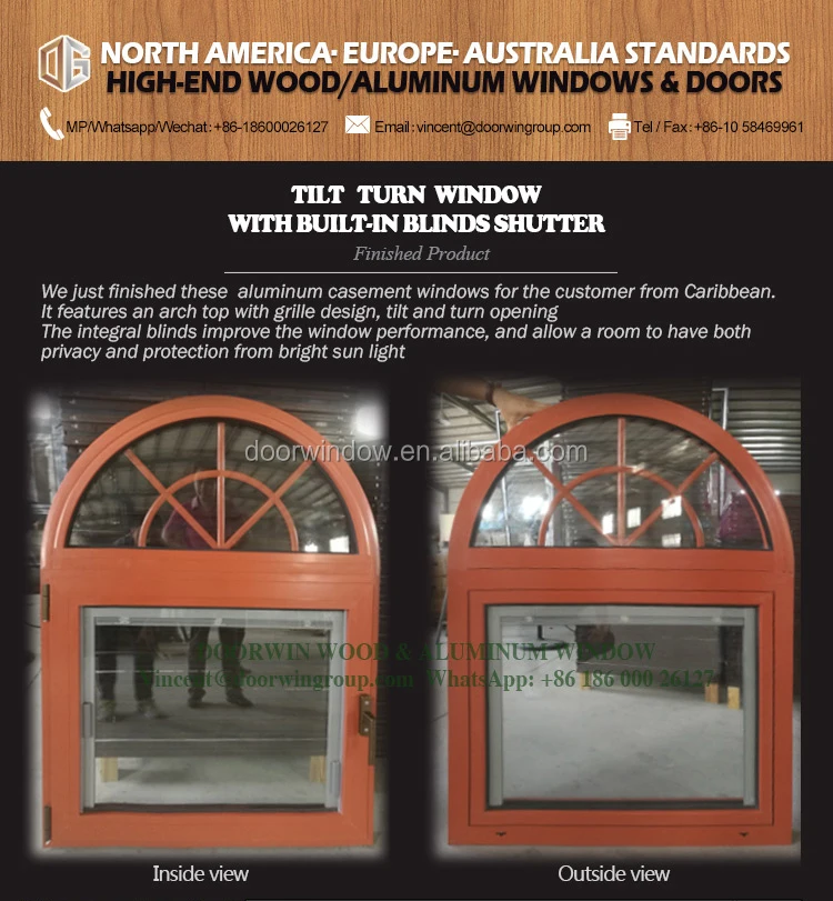 China manufacturer tilt and turn double glazed windows aluminium & window