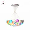 Modern LED Filament Light with Colorful Glass Shade Decorative Pendant Lamp