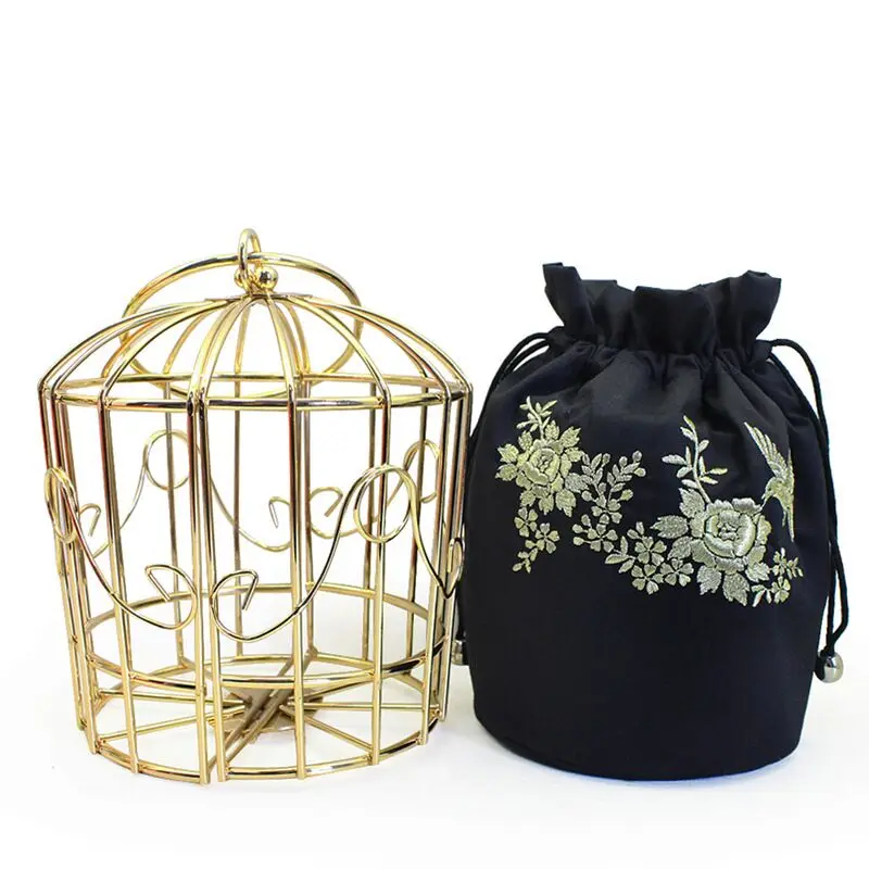 Fashion Metal Mini Bird Cage Bag European And American Handbag Lady Bag
