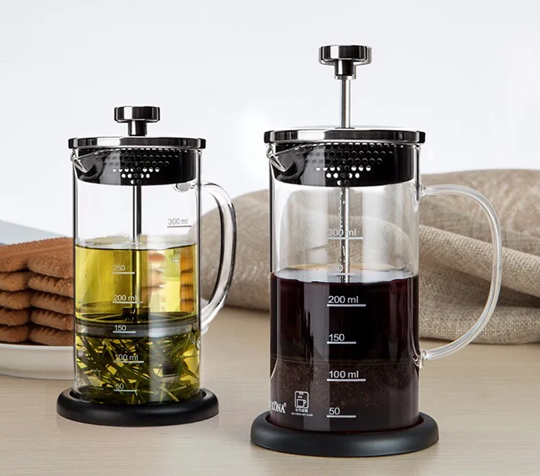 French Press Coffee Plunger Coffee Maker Stainless Steel ...