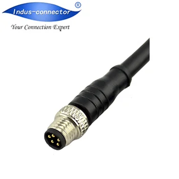 Ip67 Circular Connector B Code 5 Pin M8 Can Bus Cable For Profibus ...