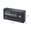 ISO8 PLUS Isolated Power Supply for Guitar Effect Pedal 8 pcs DC cables plus 1Y cable Guitar Accessories