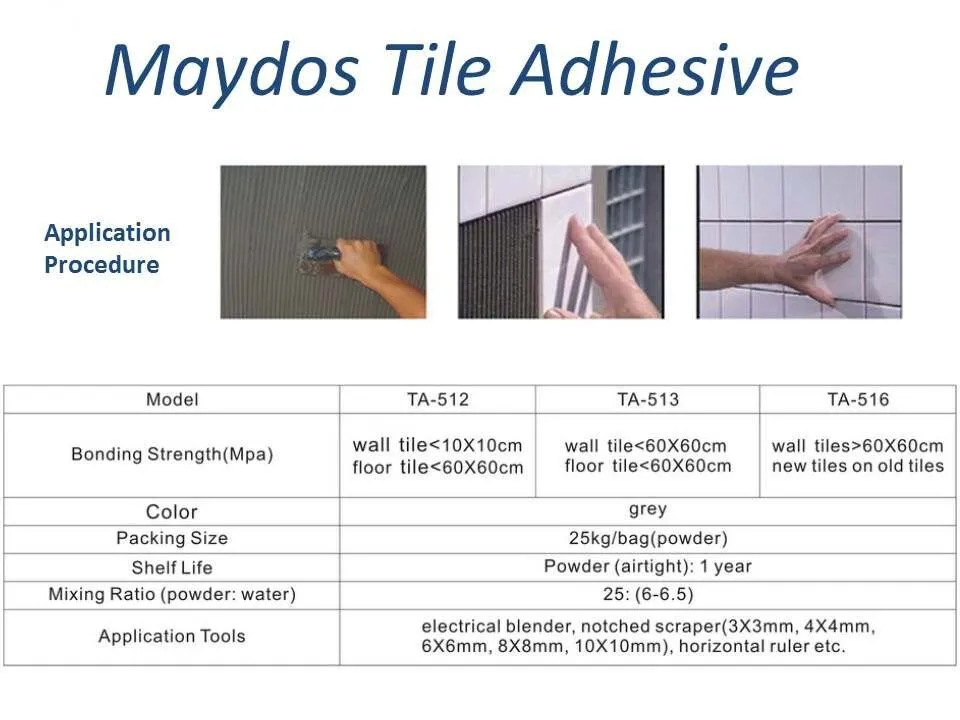 Maydos Waterproof Flexible Floor Ceramic Tile Adhesive Buy Waterproof