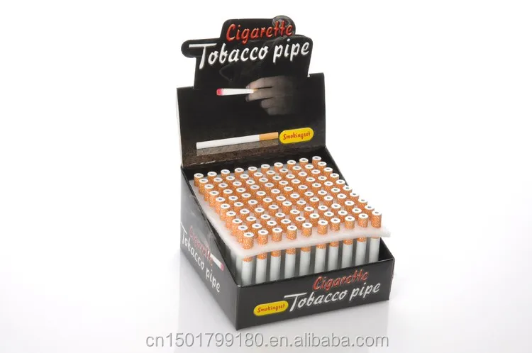 Metal Aluminum Cigarette Shape 78mm 55mm  Length Dugout Weed Smoking Pipes Accessories One Hitter Portable Herb Tobacco Pipe