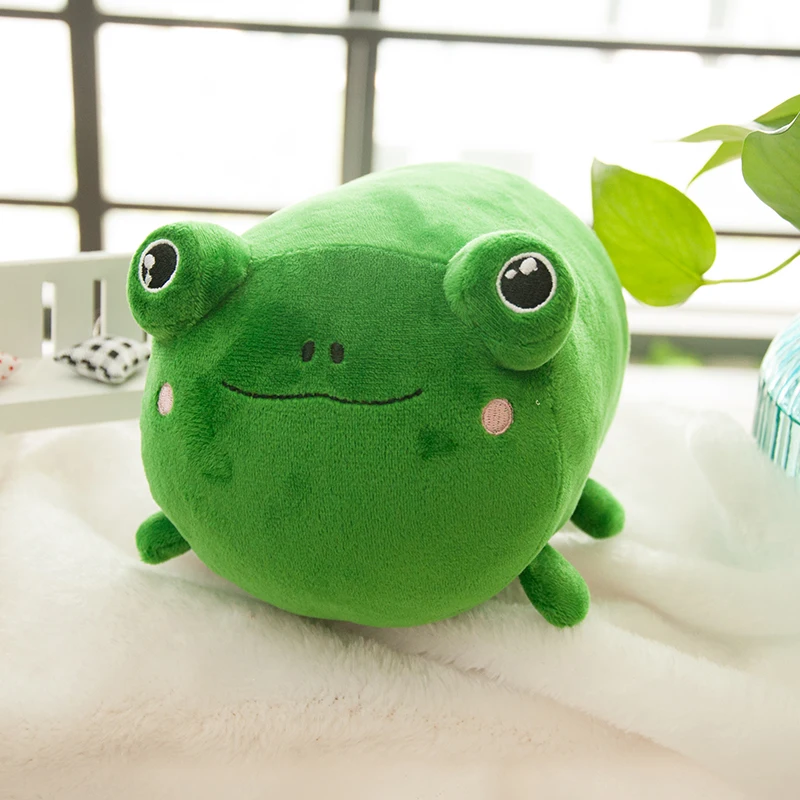 green frog plush toy