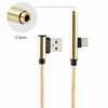 Portable 2 in 1 Braided 3.5mm Audio Jack & Type-c to USB Cable for USB C Cell Phone