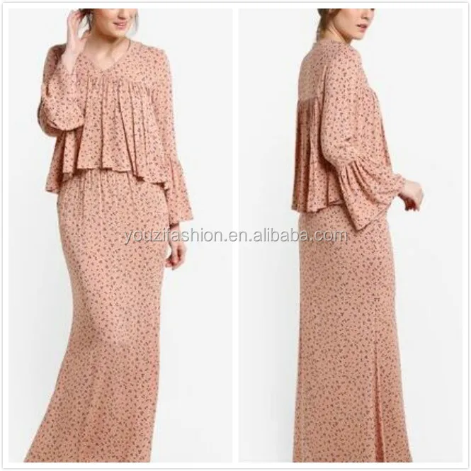 Fashion Baju  Kurung  Moden With Elegant  Peplum Baju  Kurung  