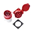 AC 380-415V 16A Industrial Socket Plug 3Pin 4Pin 5Pin Waterproof Male Famale Connector electrical sockets PP material
