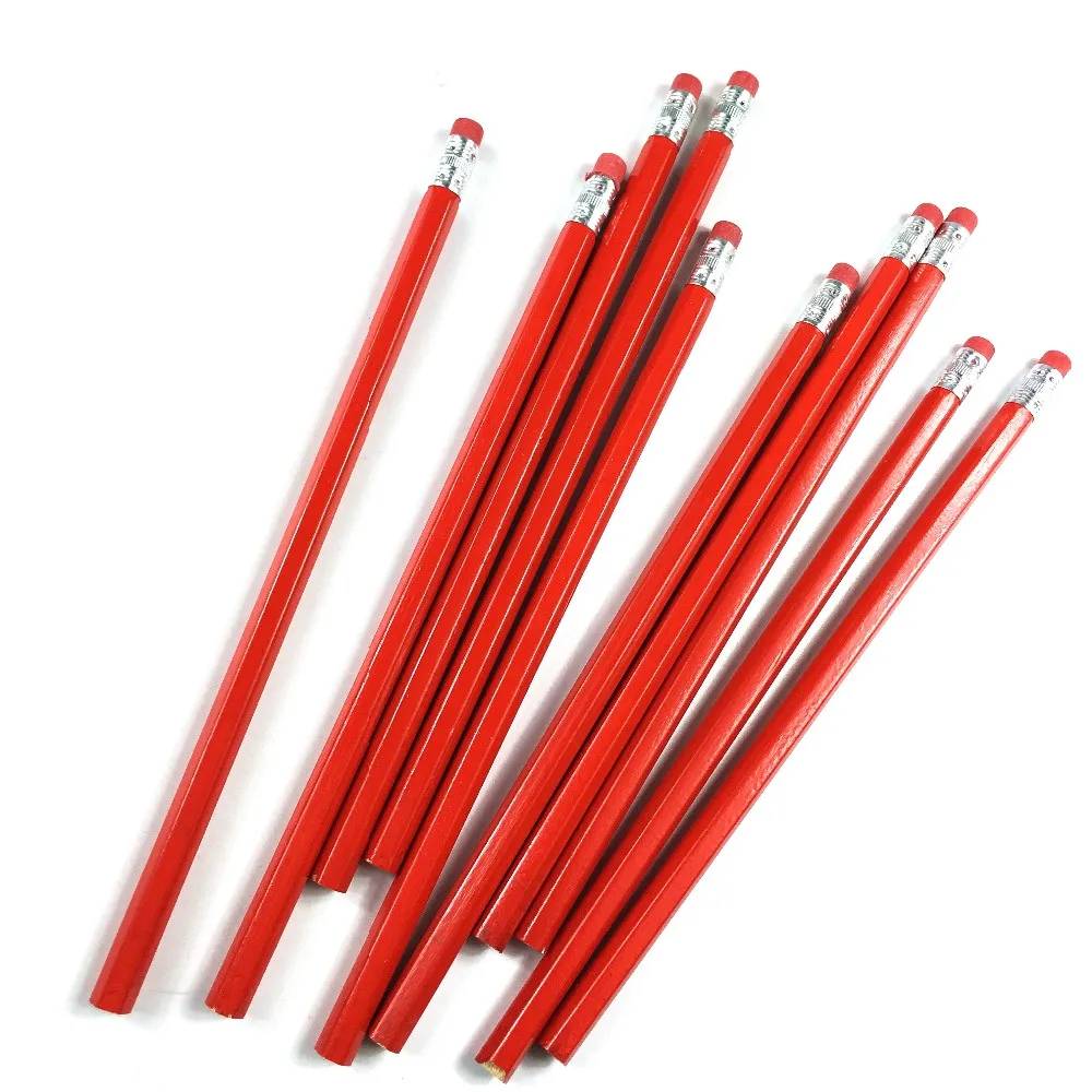 2017 Hot Sale High Quality Red Colored Pencils Bulk Buy 2018 New